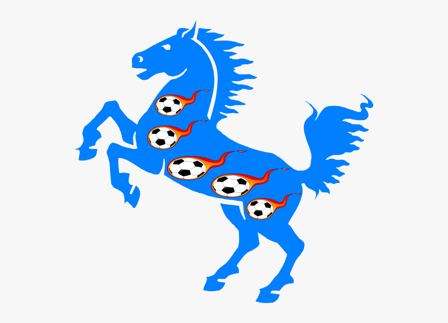 Blue Mustangs Horse, Transparent Clipart