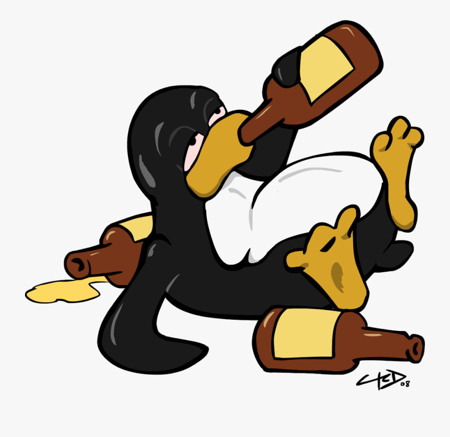 Drunken Penguin, Transparent Clipart