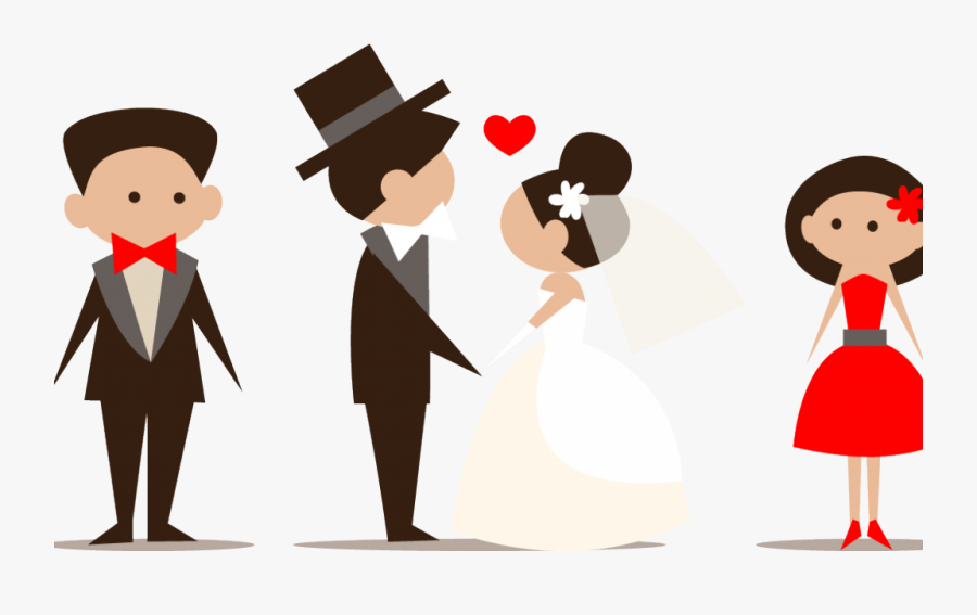 Png Download Wedding Party Clipart - Bride And Groom Png, Transparent Clipart