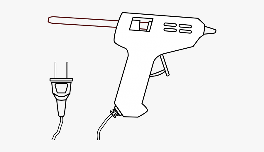Hot Glue Gun Drawing, Transparent Clipart