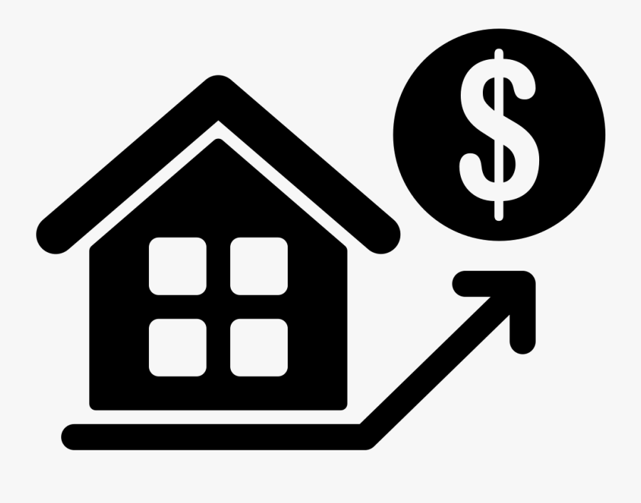 Rising House Prices Icon, Transparent Clipart