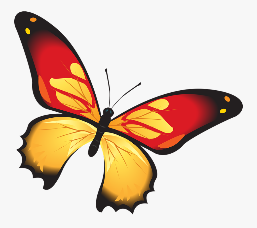 Sad Insects Cliparts Shop - Borboletas Amarelas, Transparent Clipart