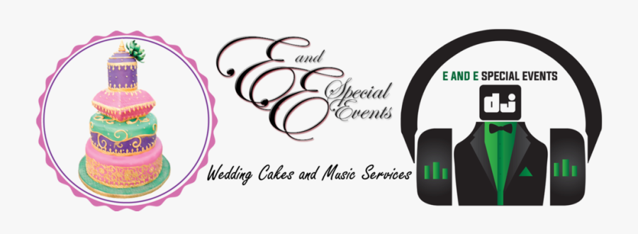 E And E Special Events Wedding Cakes And Dj Services - Calligraphy, Transparent Clipart