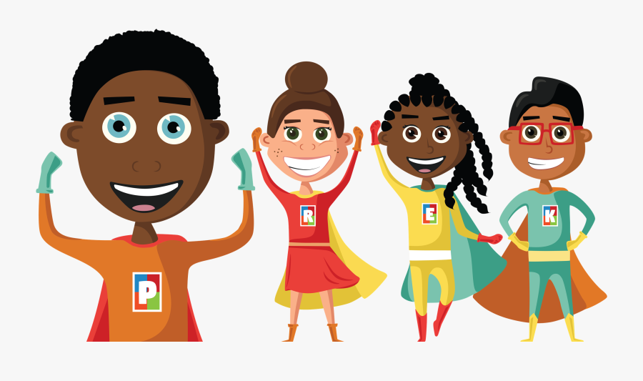 Prek Heroes - Cartoon, Transparent Clipart