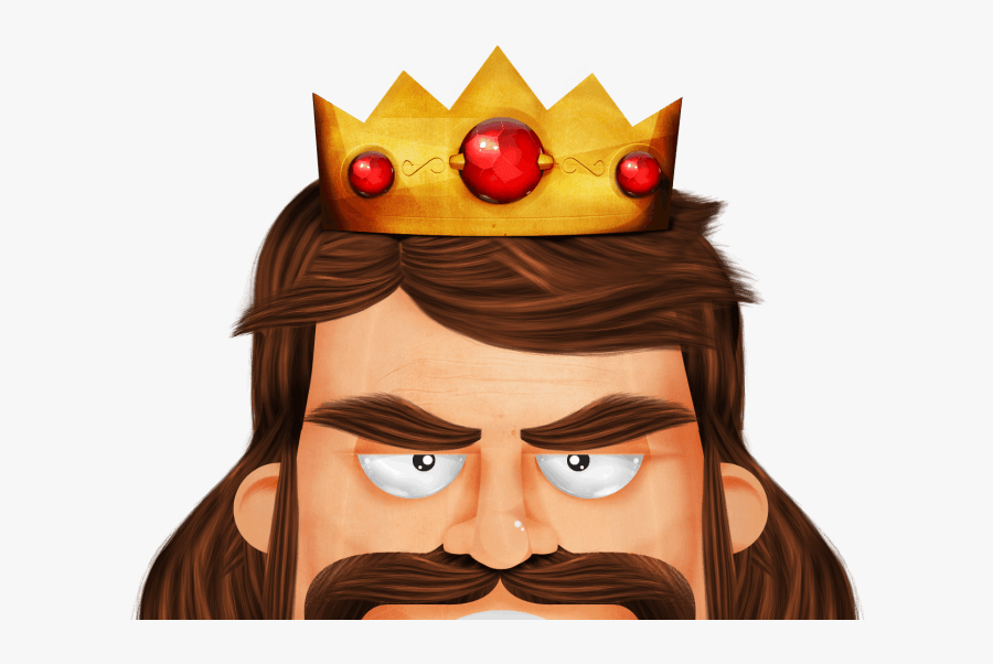 Image Source - Www - Flatvsrealism - Com - Cartoon King Head Png, Transparent Clipart
