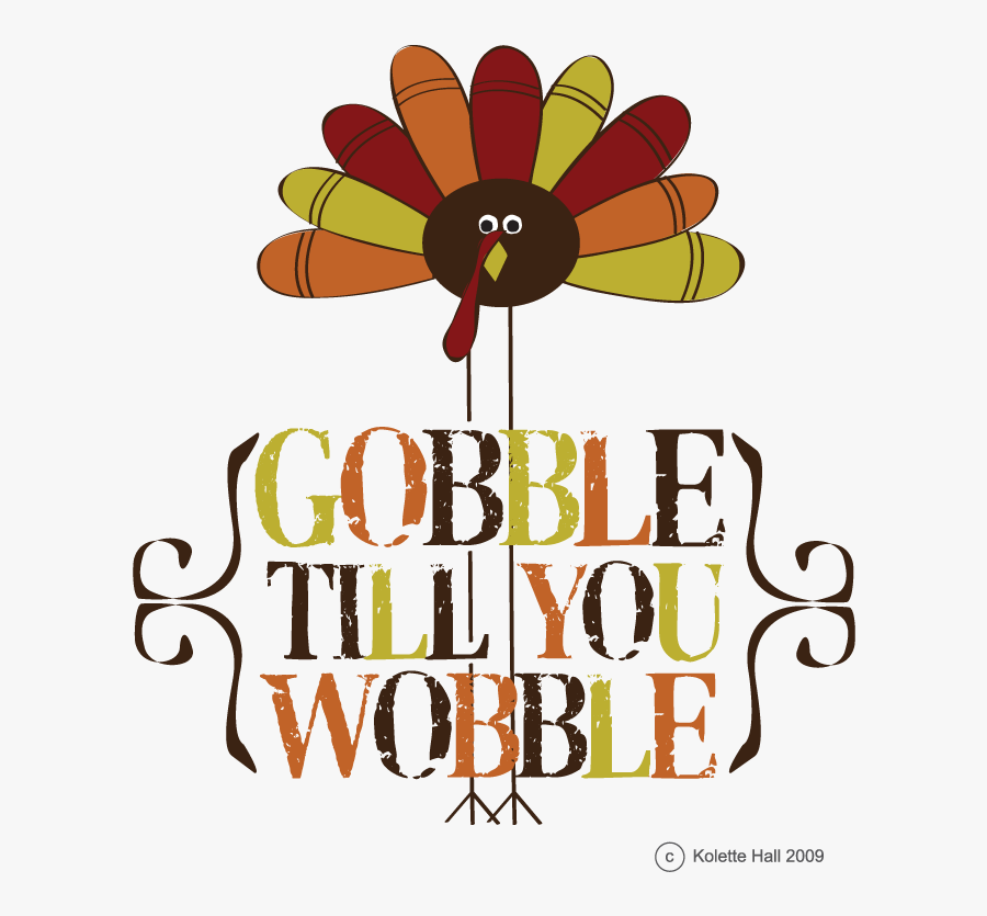 November Clipart Gobble - Nine, Transparent Clipart