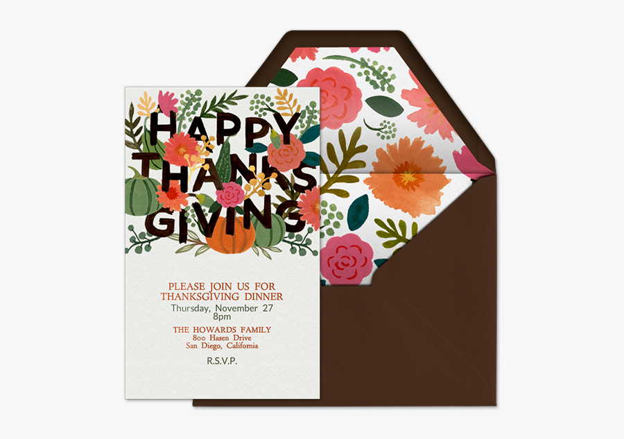 Floral Thanks - Craft, Transparent Clipart