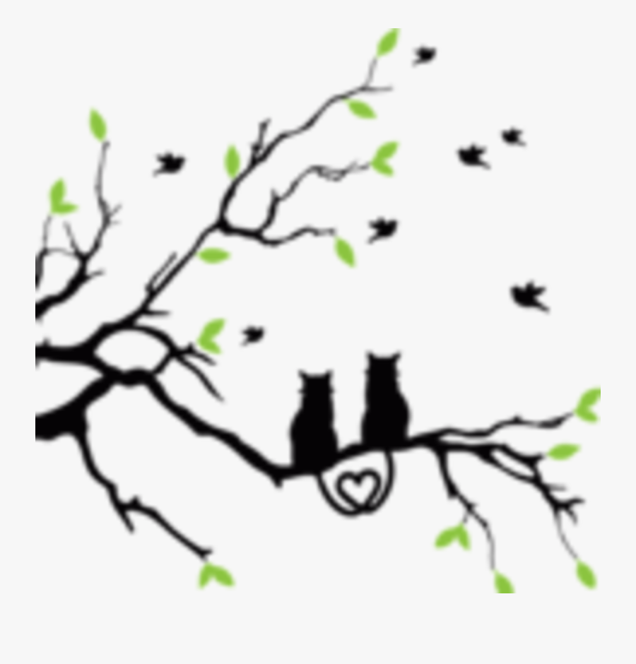 Large Tree Branch Silhouette, Transparent Clipart