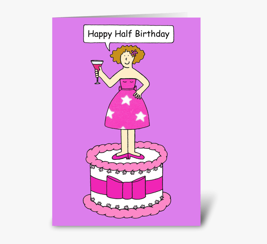 Happy Half Birthday Card - 31 Is The New 21 Birthday, Transparent Clipart