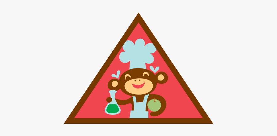 Girl Scout Home Scientist Badge, Transparent Clipart