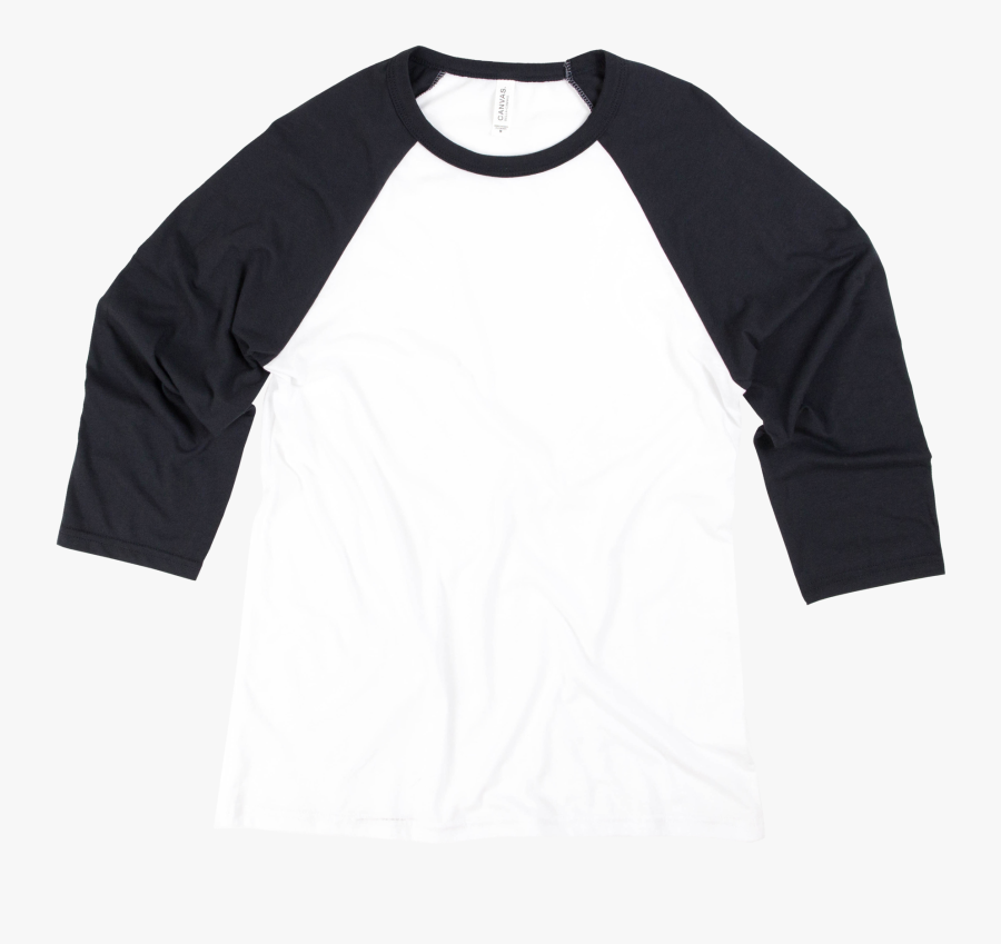 Long Sleeve Custom Shirts Canada - American Apparel Bb453 Poly Cotton 3 4 Sleeve Raglan, Transparent Clipart