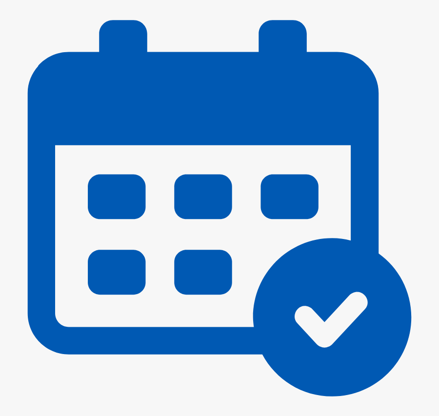 Blue Appointment Icon, Transparent Clipart