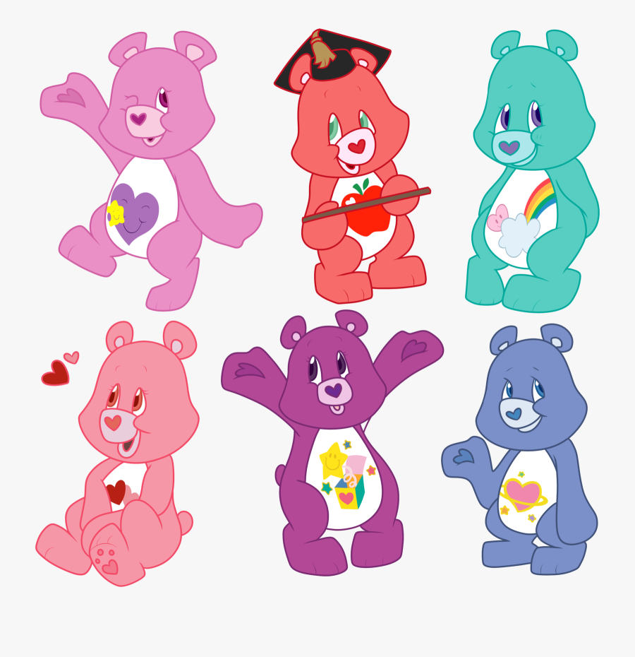 Cheer Bear Share Bear Care Bears Portable Network Graphics - Care Bears Bashful Heart Bear, Transparent Clipart