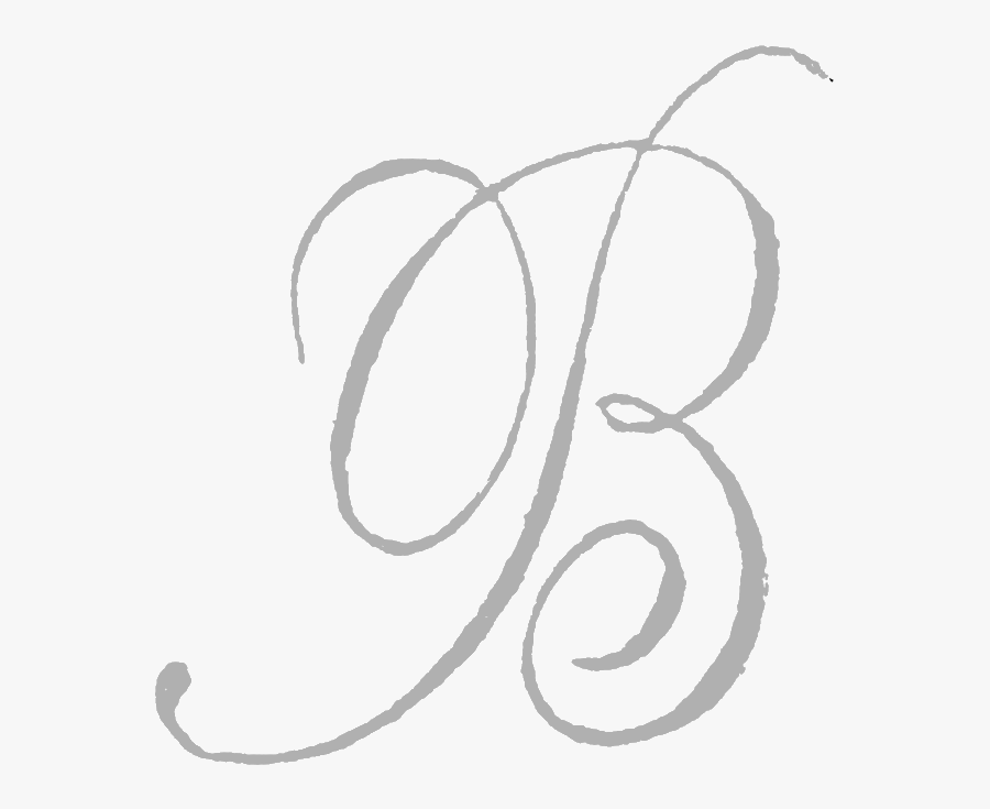 Drawing Of Letter B, Transparent Clipart