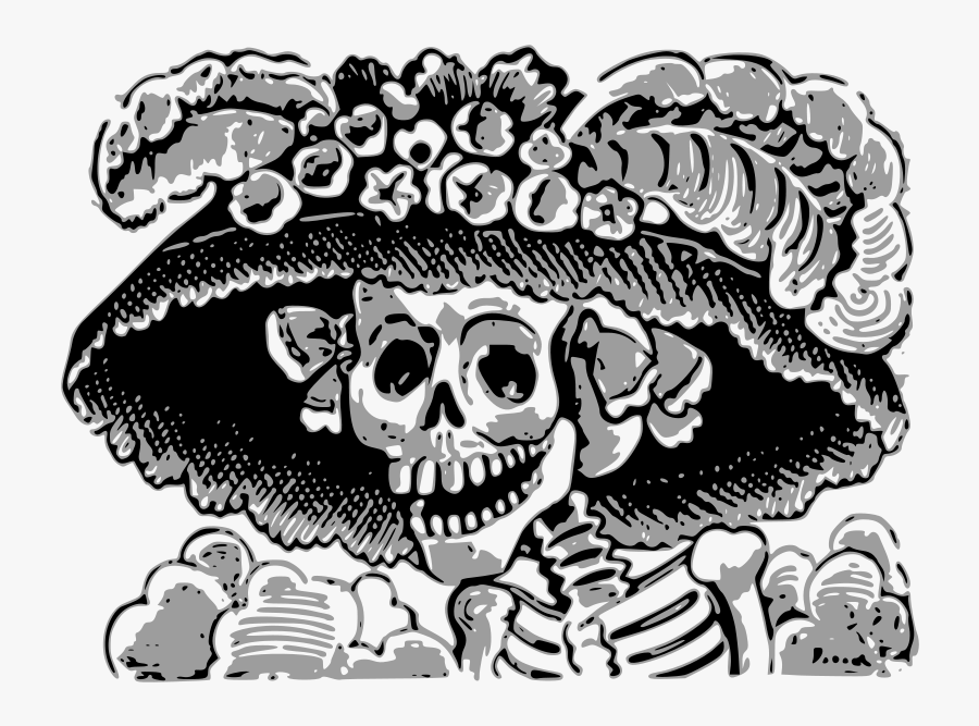 La Catrina - Posada Mexican Artist, Transparent Clipart