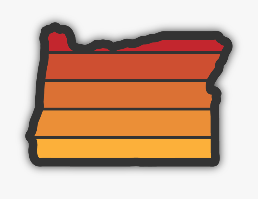 Oregon Sunset Sticker - Hardwood, Transparent Clipart