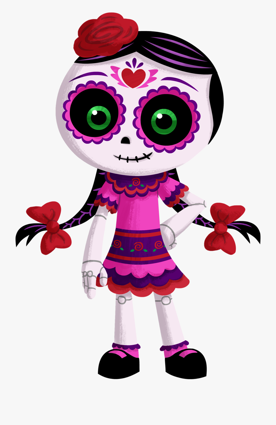 Transparent Dia De Los Muertos Altar Clipart - Muertoons Rosita, Transparent Clipart