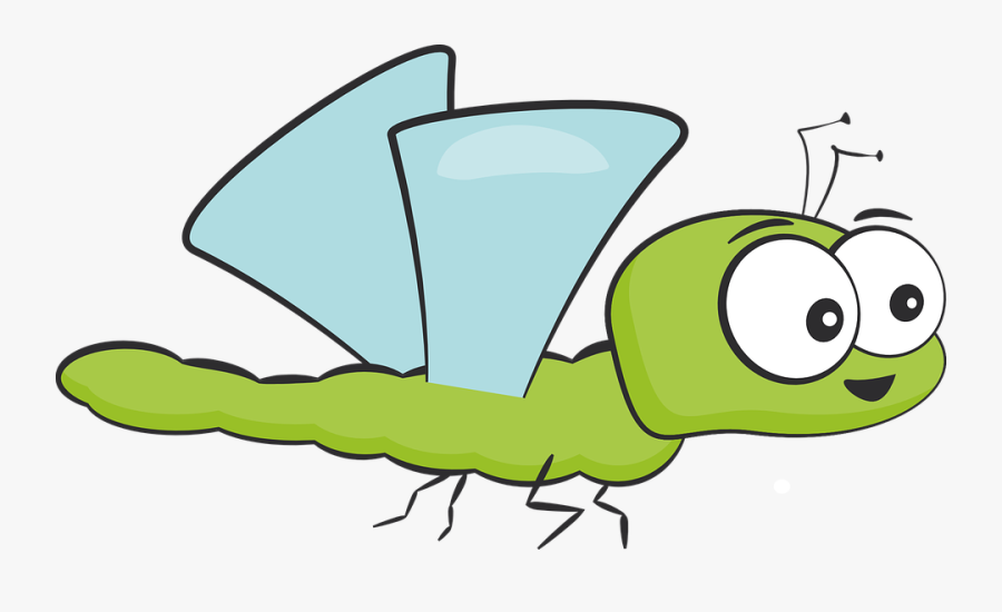 Insect, Dragonfly, Green - แมลงปอ การ์ตูน Png, Transparent Clipart