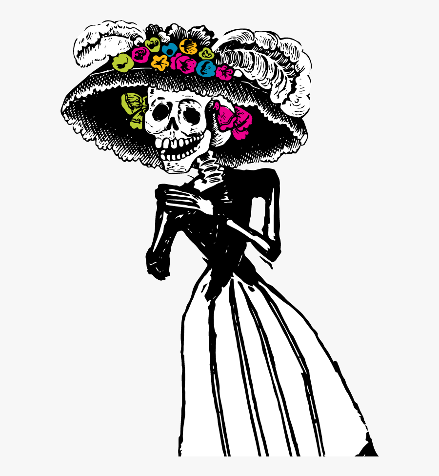 La Catrina Clipart, Transparent Clipart