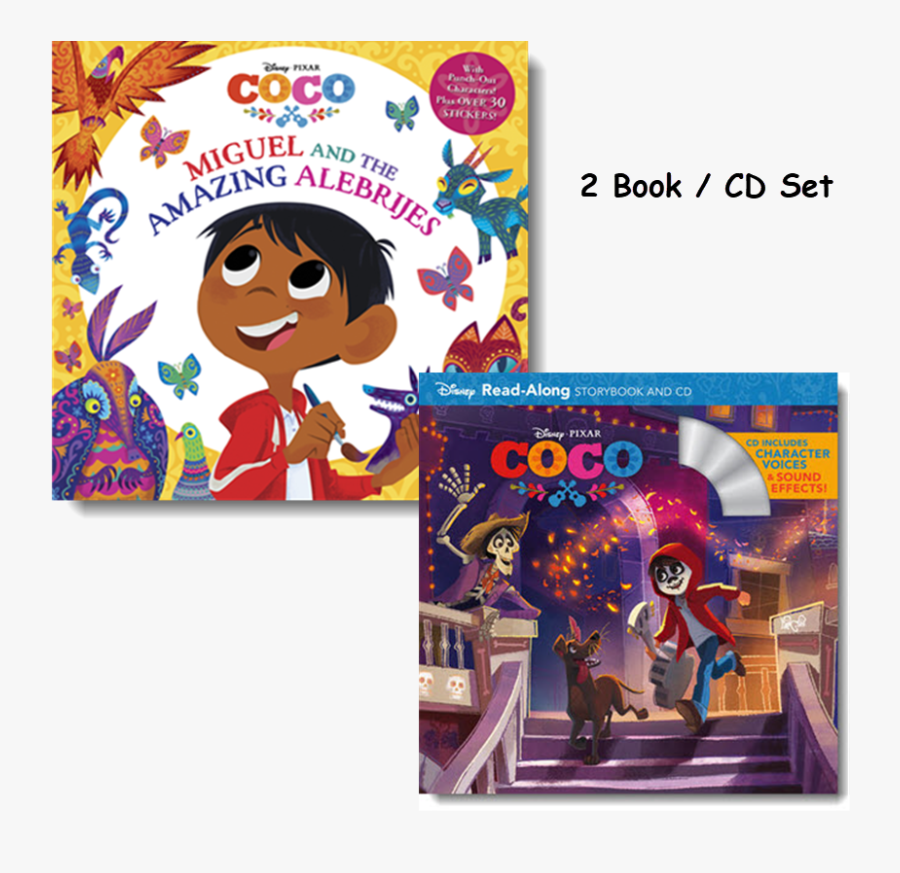 2 Book/cd Collection - Coco Read Along Storybook And Cd, Transparent Clipart