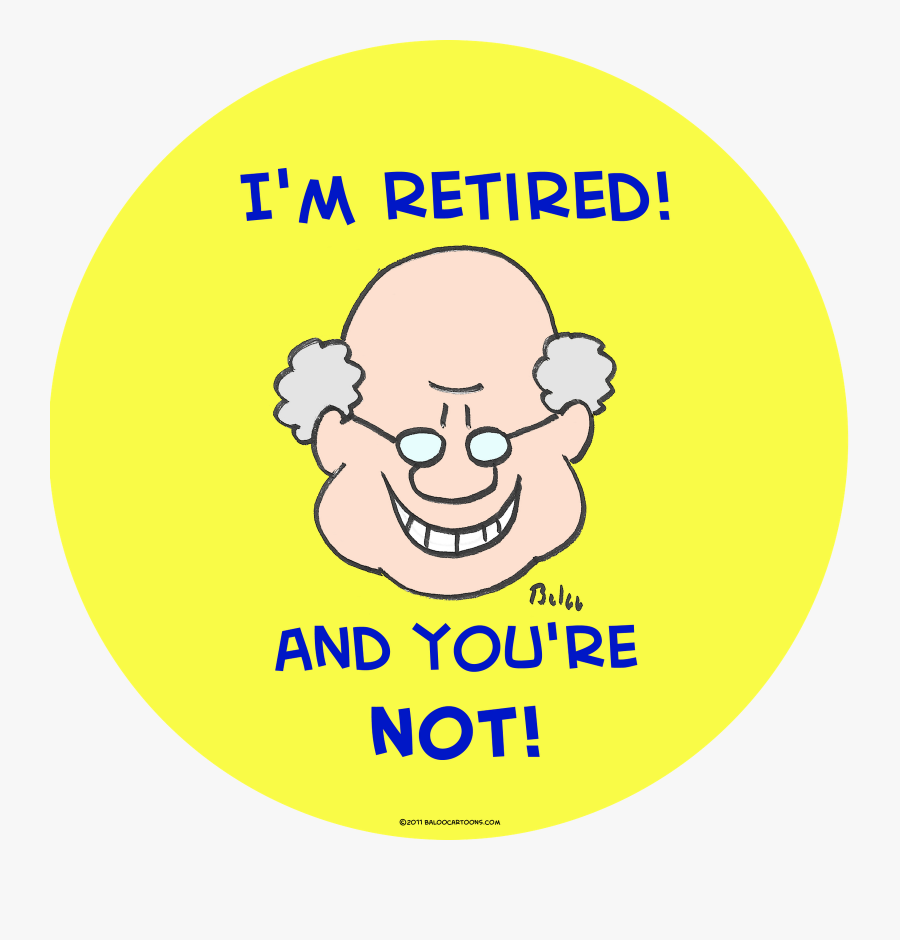 Clip Art Retirement Cartoons - Cartoon, Transparent Clipart