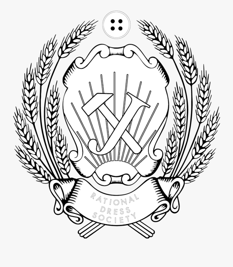 Heraldic In Black On White - Coat Of Arms Of Russia, Transparent Clipart