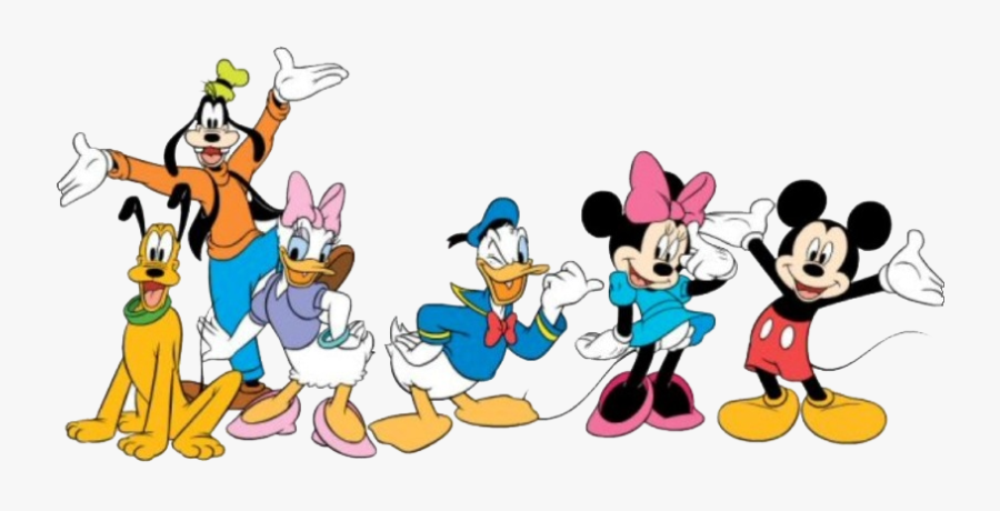 Mickey Mouse Characters, Transparent Clipart