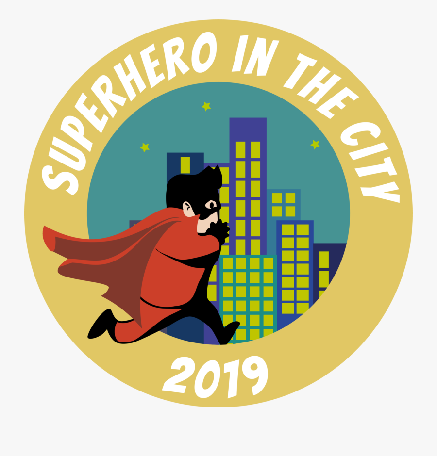 Superhero In The City 5k, Transparent Clipart