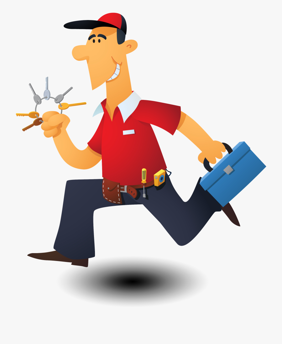 Cardiff Locksmiths Direct Photo - Locksmith Cartoon, Transparent Clipart