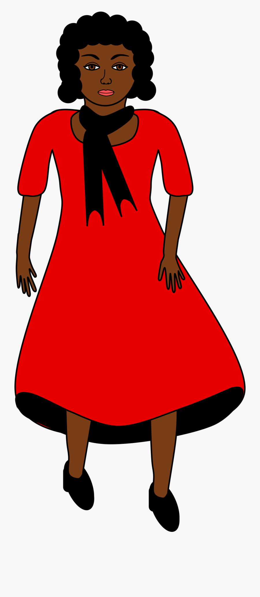 Red Dress In The Wind Clip Arts - Lady In Red Dress Clipart, Transparent Clipart