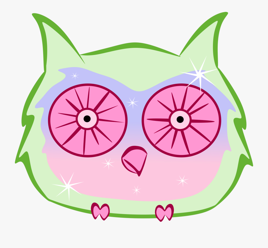 Whimsical Pastel Owl, Transparent Clipart