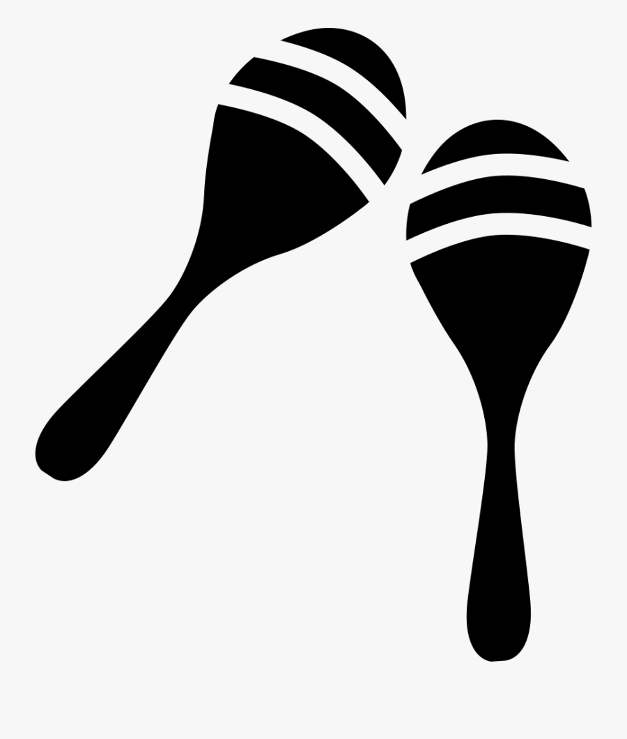 Small Maracas With White Line Design - Maracas Svg, Transparent Clipart