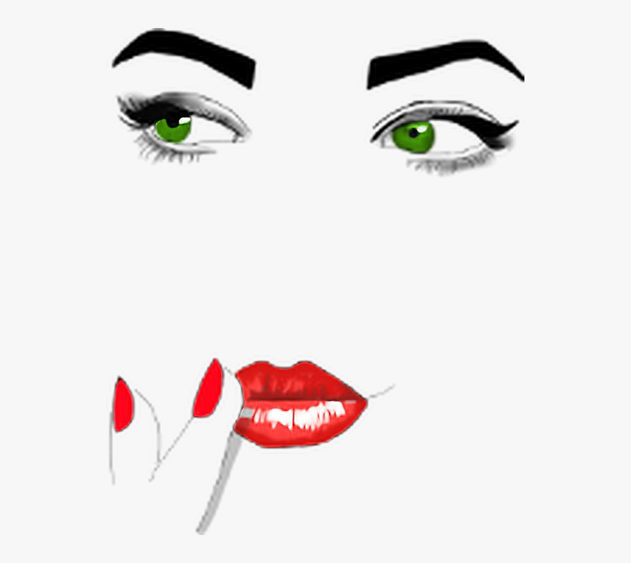 Transparent Makeup Artist Clipart - Make Up Girl Outline, Transparent Clipart