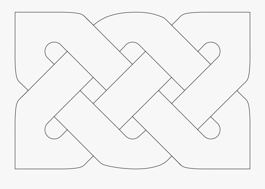 How To Draw A Simple Celtic Knot - Line Art, Transparent Clipart
