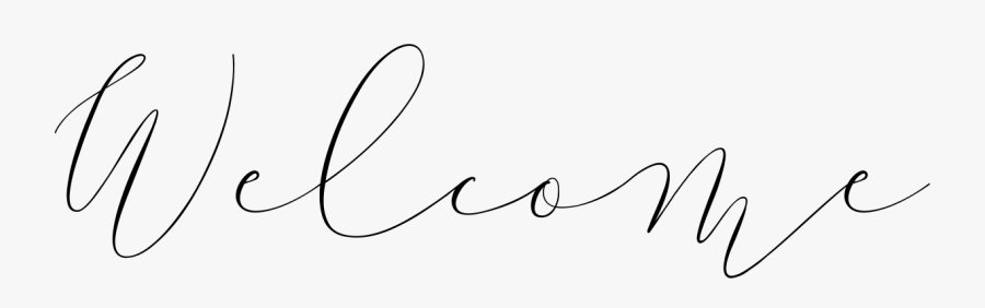 Welcome2 - Line Art, Transparent Clipart