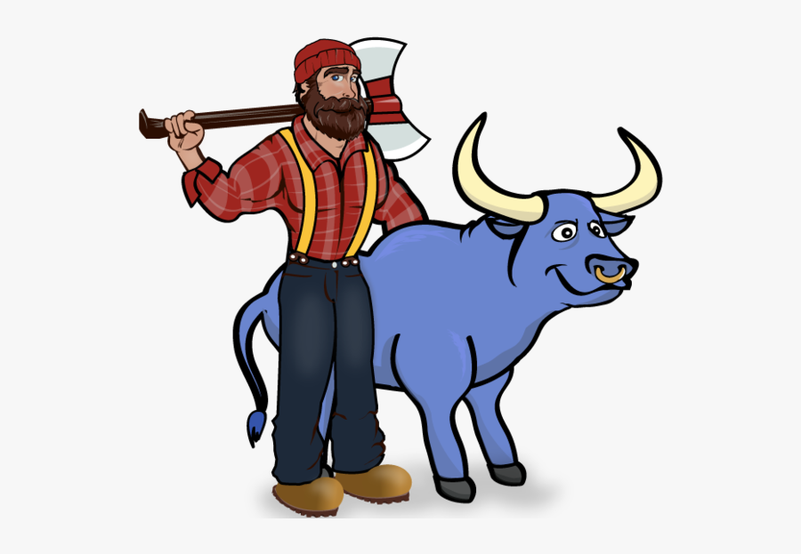 Nd Grade St John The Baptist - Paul Bunyan And Babe The Blue Ox Desenho, Transparent Clipart