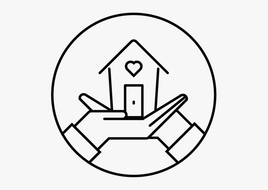 Black White Family Icon, Transparent Clipart