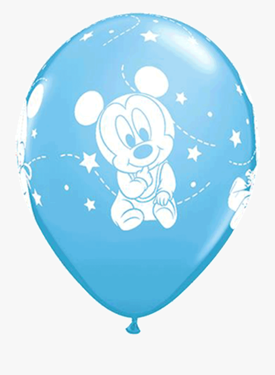 Mickey Mouse Baby Stars Pale Blue - 4 Años Globos, Transparent Clipart