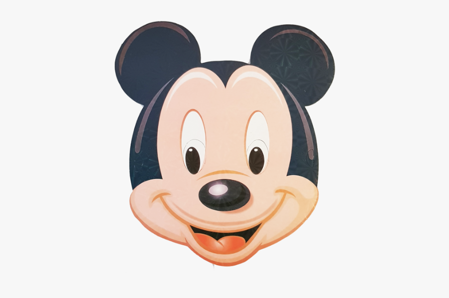 Mickey Mouse Face Mask - Cartoon, Transparent Clipart