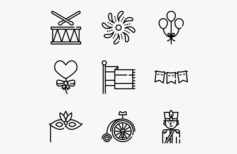 Parade - Wedding Icons Png, Transparent Clipart