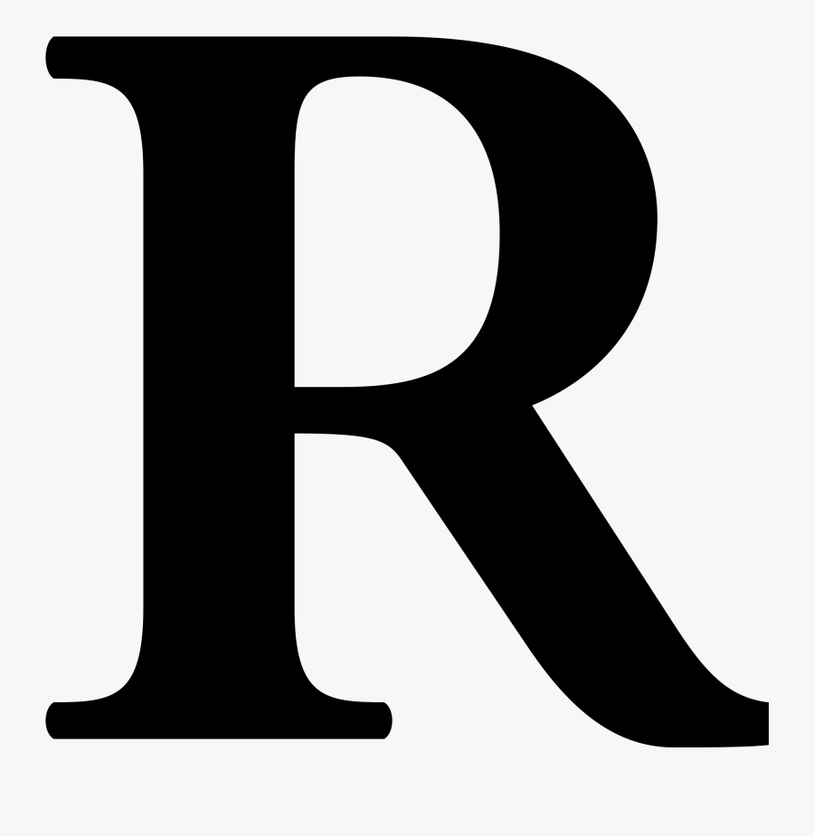 Thumb Image - Letter R Times New Roman, Transparent Clipart