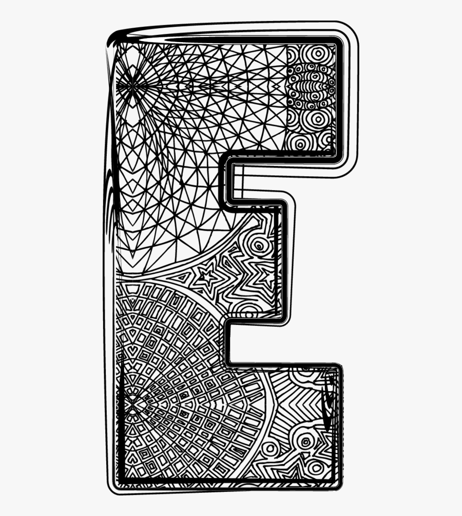 Fancy Letter E Png, Transparent Clipart