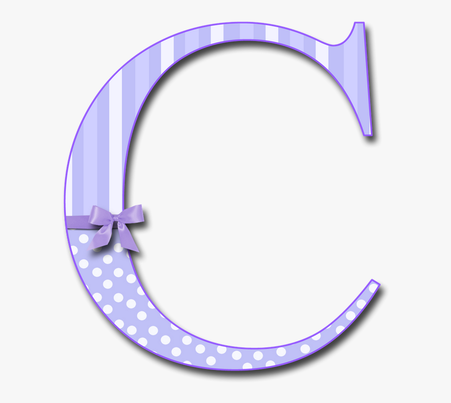 Purple Alphabet Letter C - Fancy C Letter Transparent, Transparent Clipart