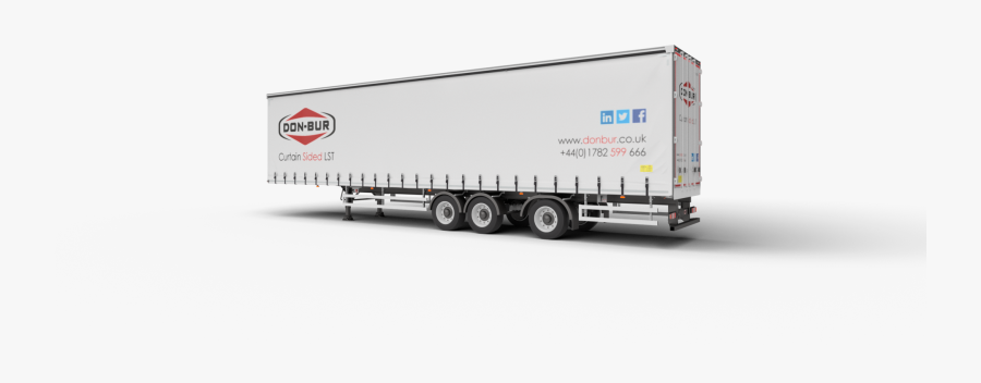 Curtainsided Longer Semi-trailer Open - Trailer Truck, Transparent Clipart