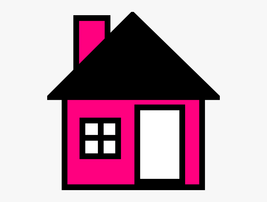 Pink The Clip Art - Cartoon House With No Background, Transparent Clipart