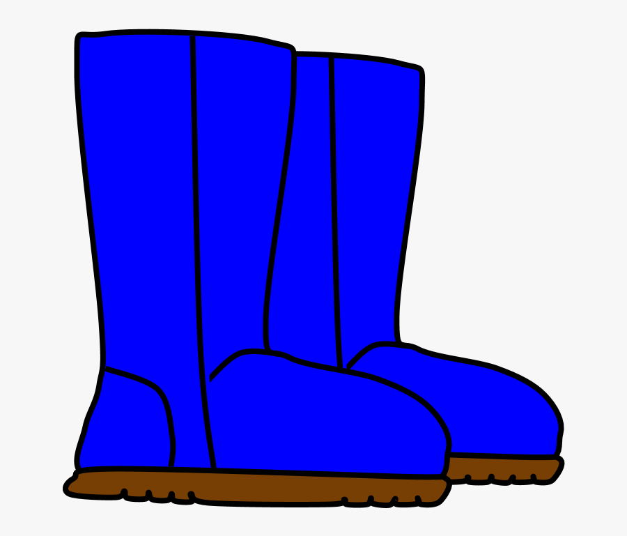 Boots, Snow, Rain, Blue, Transparent Clipart