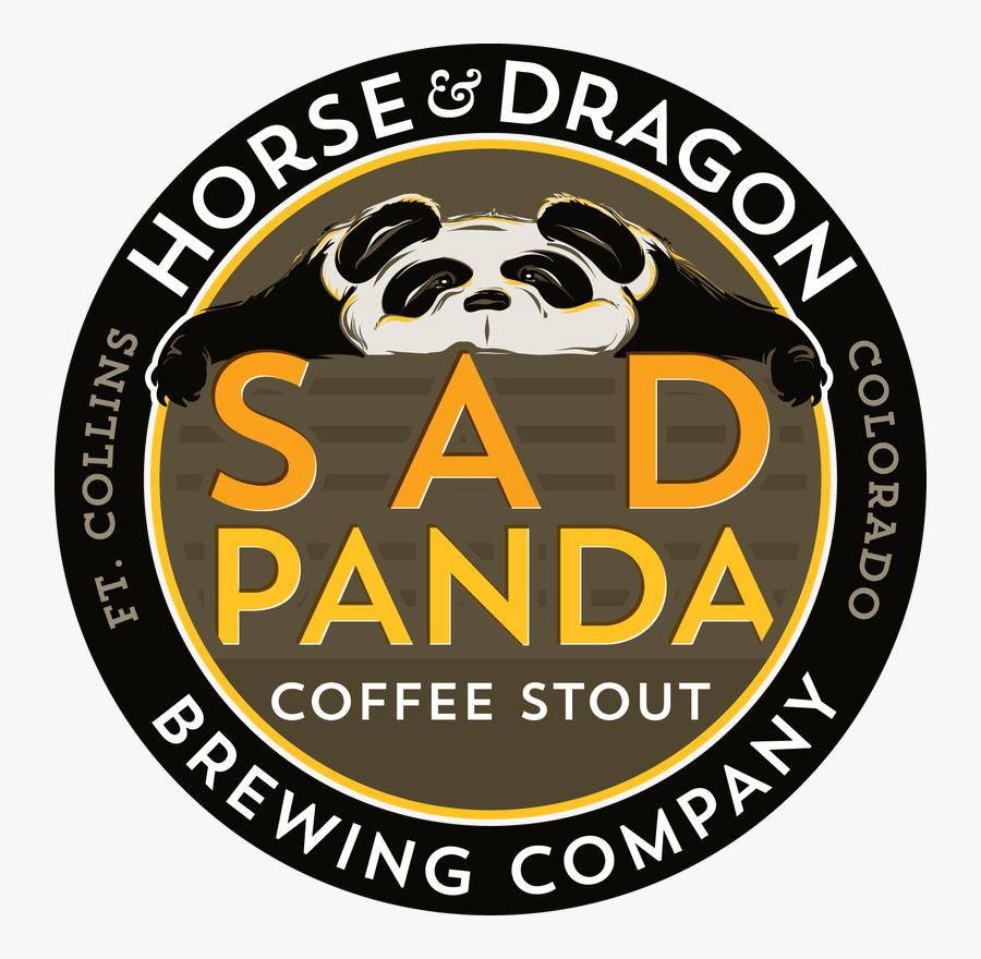 Sad Panda Coffee Stout - Illustration, Transparent Clipart