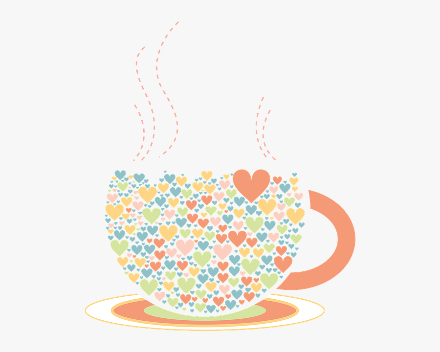 Love, Tea Cup, Illustration, Color, Png - International Womens Day Tea, Transparent Clipart