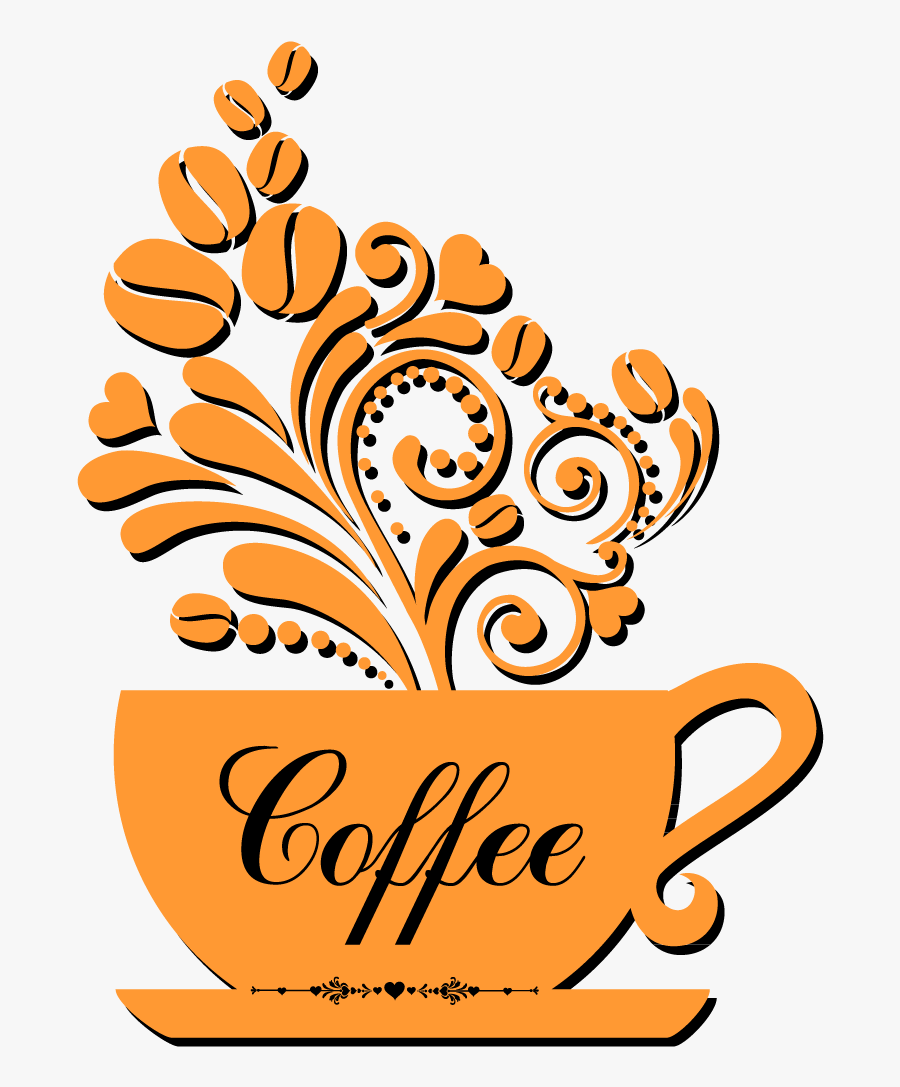 Clip Art Coffee Cup Logo Pattern - Logo Png Free Coffee, Transparent Clipart