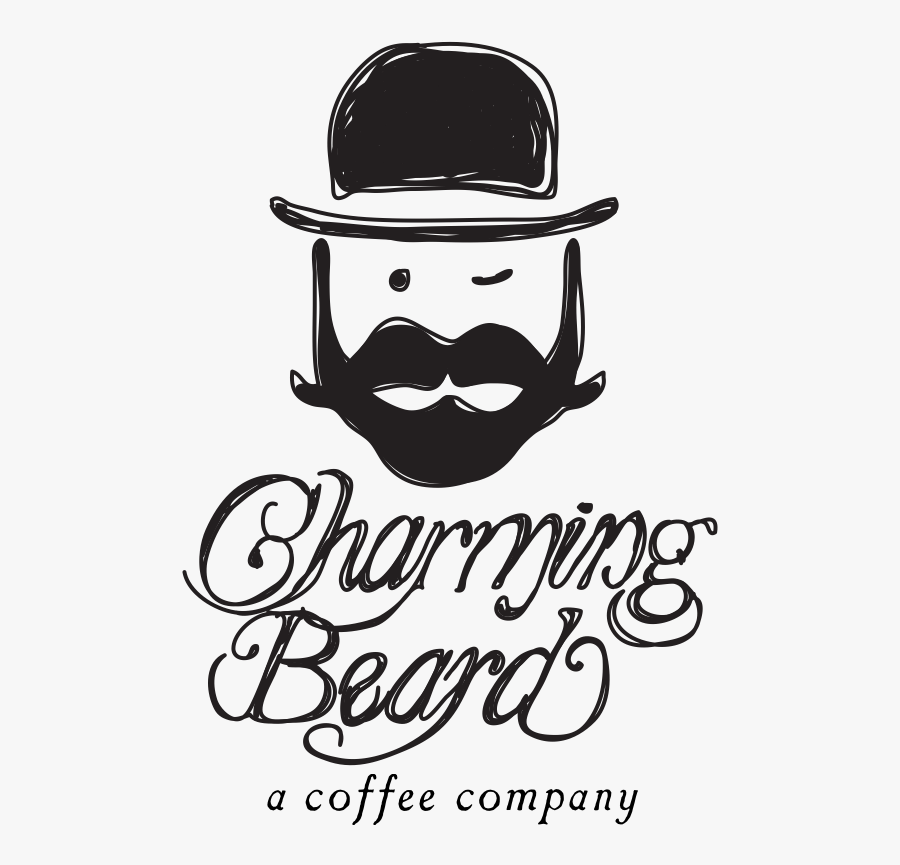 Charming Beard Logo - Beard Hipster Chef Logo, Transparent Clipart